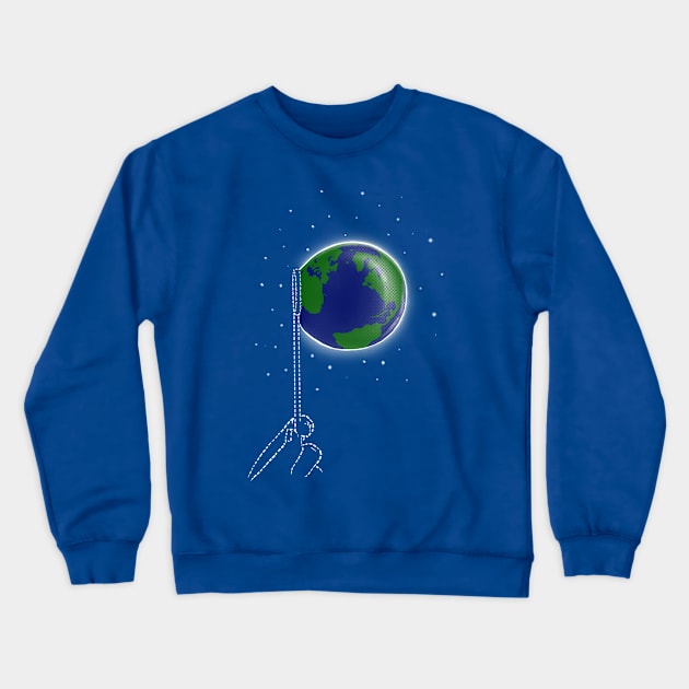 Bubble earth Crewneck Sweatshirt by barmalisiRTB